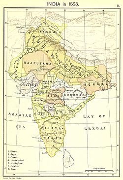 Gujarat Sultanate in 1525.[1]
