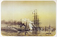 Friedland in tow of a steamer near Constantinople