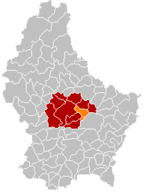 Lage von Fischbach im Großherzogtum Luxemburg