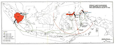 map of Indonesian Navy activities