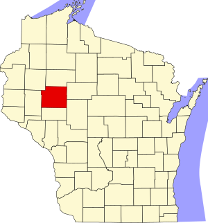 Map of Wisconsin highlighting Chippewa County