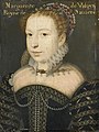 Porträt von Margarete von Valois, Königin von Navarra, Öl auf Holz, anonym (zweite Hälfte des 16. Jahrhunderts)