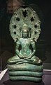 12th century Khmer bronze Naga-enthroned Buddha from Banteay Chhmar, Cambodia