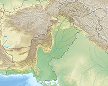 Reliefkarte: Pakistan