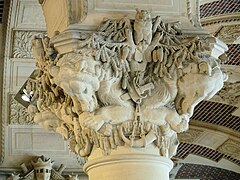 One of the capitals of the Salle du Manège