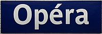 Opéra platform signage