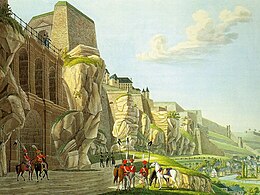 Christoph Wilhelm Selig: Luxembourg from Pfaffenthal (1814)