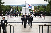 South Korean President Yoon Suk Yeol on a diplomatic visit to the U.S.