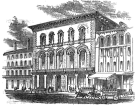 Tremont Temple, Boston, c. 1857