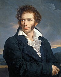 The Italian poet Ugo Foscolo, who died in exile here, by F.-X.-P. Fabre, 1813