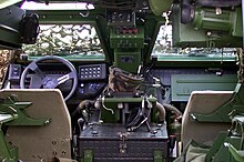 Internal view of the cockpit of the VBL