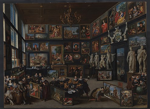 The Gallery of Cornelis van der Geest; 1628, oil on panel, 99 × 129 cm, Rubenshuis.