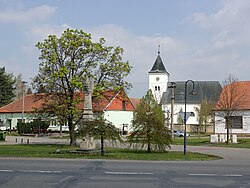 Centre of Žatčany