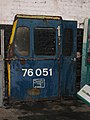 Cabside and a door from 76051 at Barrow Hill, near Chesterfield