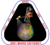 The mission patch for the Mars Odyssey project.