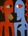 Adam and Eve, 1979, oil canvas, 75x58