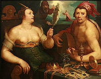 Allegory of Vanity and Repentance (1616) (oil on panel)