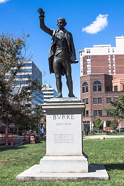 Statue of Edmund Burke in 2012