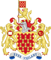 Image 38The arms of the Greater Manchester County Council, depicted here, became redundant with the abolition of the council in 1986 (though similar arms are used by the Greater Manchester Fire and Rescue Service). (from Greater Manchester)