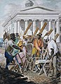 John Lewis Krimmel, Black Sawyers Working in front of the Bank of Pennsylvania (ca.1813)
