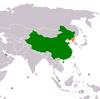 Location map for China and North Korea.