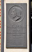 Plaque, Dresden, Saxony, where Chopin stayed 1835