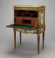 Early neoclassical drop-front desk by Martin Carlin (1773)