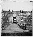 Entrance to fort, Sally port, Civil War era