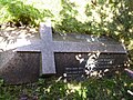 Ewan Christian's grave in Hampstead Cemetery, Fortune Green Road, London; his wife, Annie, who died in 1913 aged 99, is buried with him