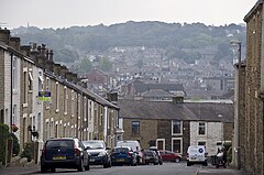 Accrington, the largest town and administrative centre of Hyndburn
