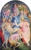 Entombment; by Jacopo da Pontormo; 1525–1528; oil on panel; 3.12 x 1.9 m; Santa Felicita (Florence, Italy)