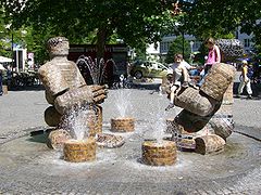 Fountain at Rotkreuzplatz in Neuhausen