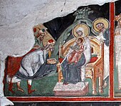 Fragment from medieval fresco, Kremikovtsi Monastery