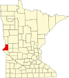 State map highlighting Traverse County