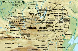 Mongol Empire c.1207