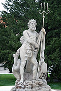Poseidon statue in Prešov, Slovakia