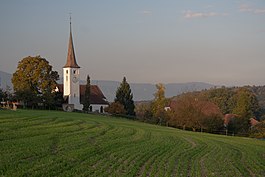 Oberwil bei Büren village church