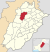 Map of Punjab with Khushab highlighted