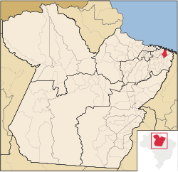 Location of Bragança in the State of Pará