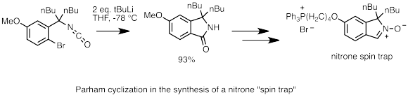 Parham cyclization in MitoSpin