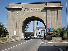 The bridge over the Rhone, in Le Teil