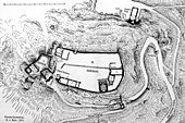 Lageplan der Burg von 1910