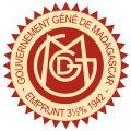 Seal of the Government-General of Madagascar (1897 - 1958)