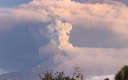 Tungurahua eruption February 1, 2014
