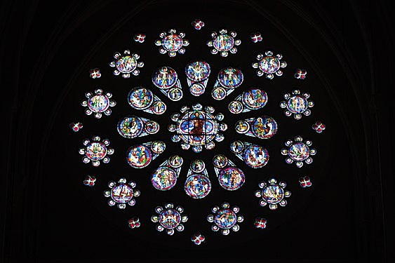 The west rose window c. 1215