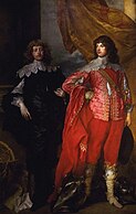 Portrait of Sir George Digby, 2nd Earl of Bristol, English Royalist politician with William Russell, 1st Duke of Bedford ("War and Peace"), 1637, Althorp