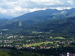 View of Zakopane from Butorowy Wierch