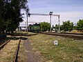 A freight train near Tiraspol, hauled by a soviet TE10 locomotive.