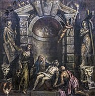 Titian Pietà, 353 × 348 cm