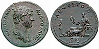 Hadrian coin celebrating the province of Aegyptus